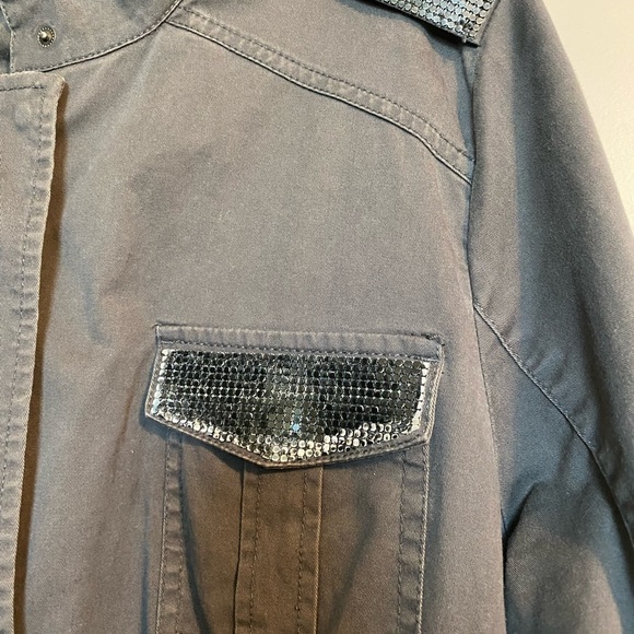 Gray Women's Utility Jacket - Picture 3 of 4
